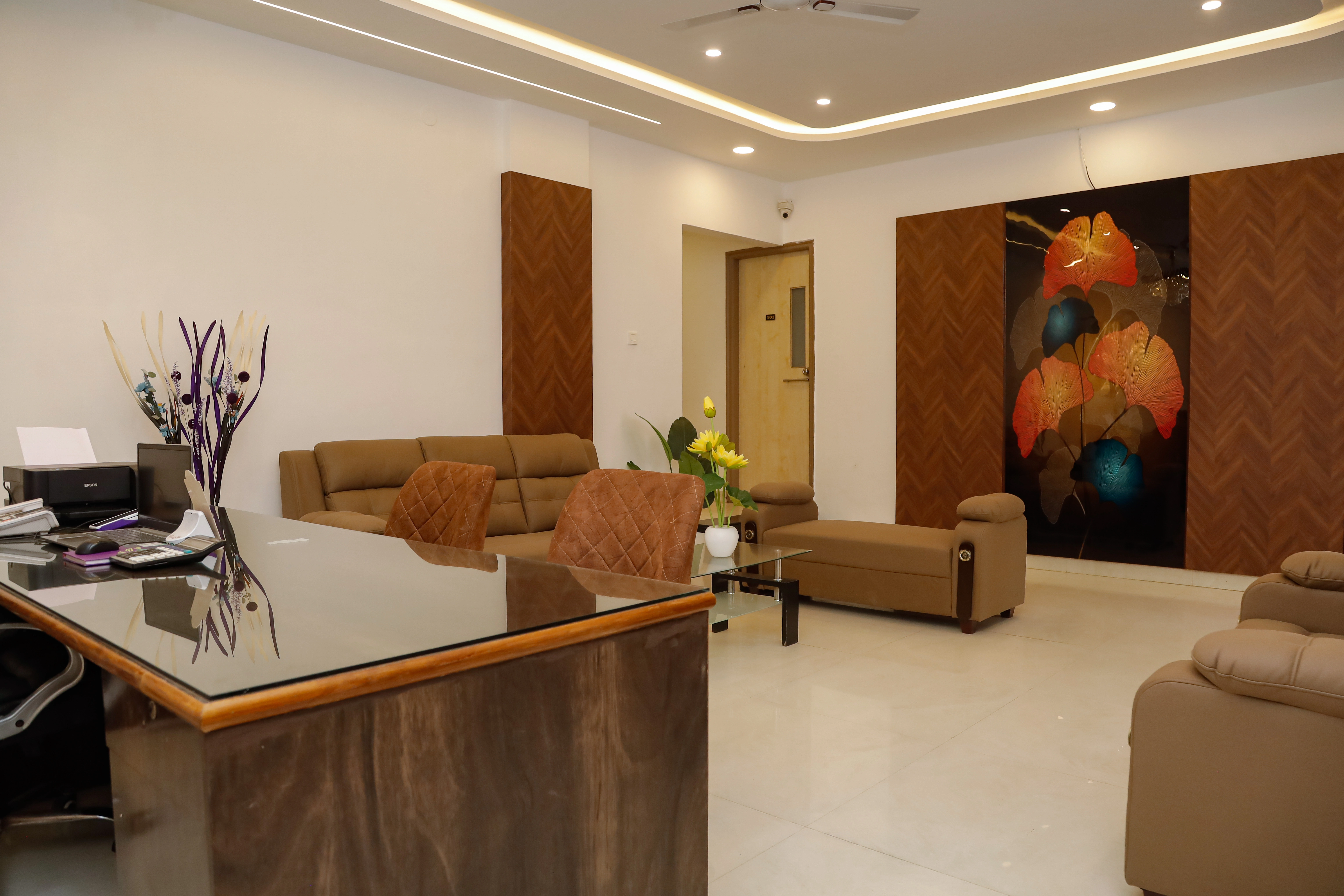 Hotel DVilla Elegant Reception Area and Lobby Entrance